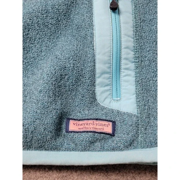 Vineyard Vines Women's Fleece Hoodie Jacket Full Zip Blue Size S - Picture 8 of 11